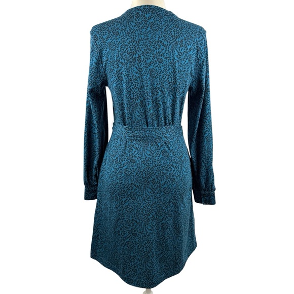 Boden Teal Printed Long-Sleeve Midi Dress - Picture 8 of 15